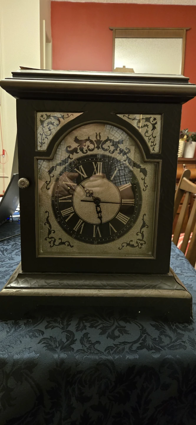 Bombay Black Mantel Clock