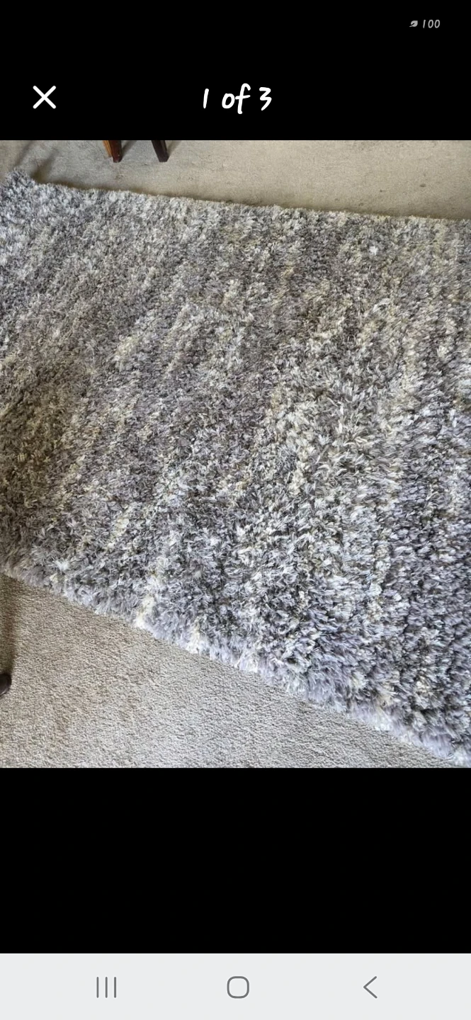 Shag area rug