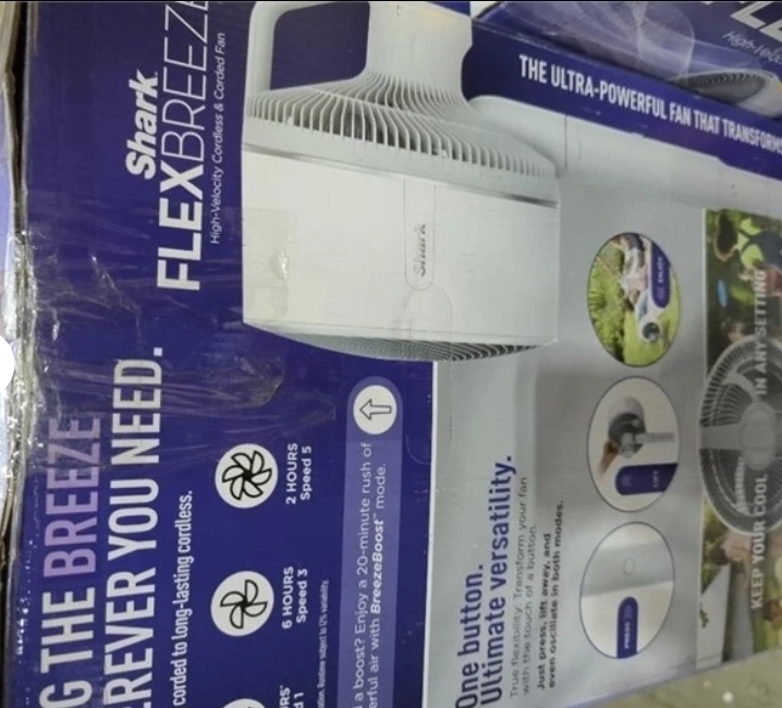 Shark FLEXBREEZE High-Velocity Cordless & Corded Fan - photo 4