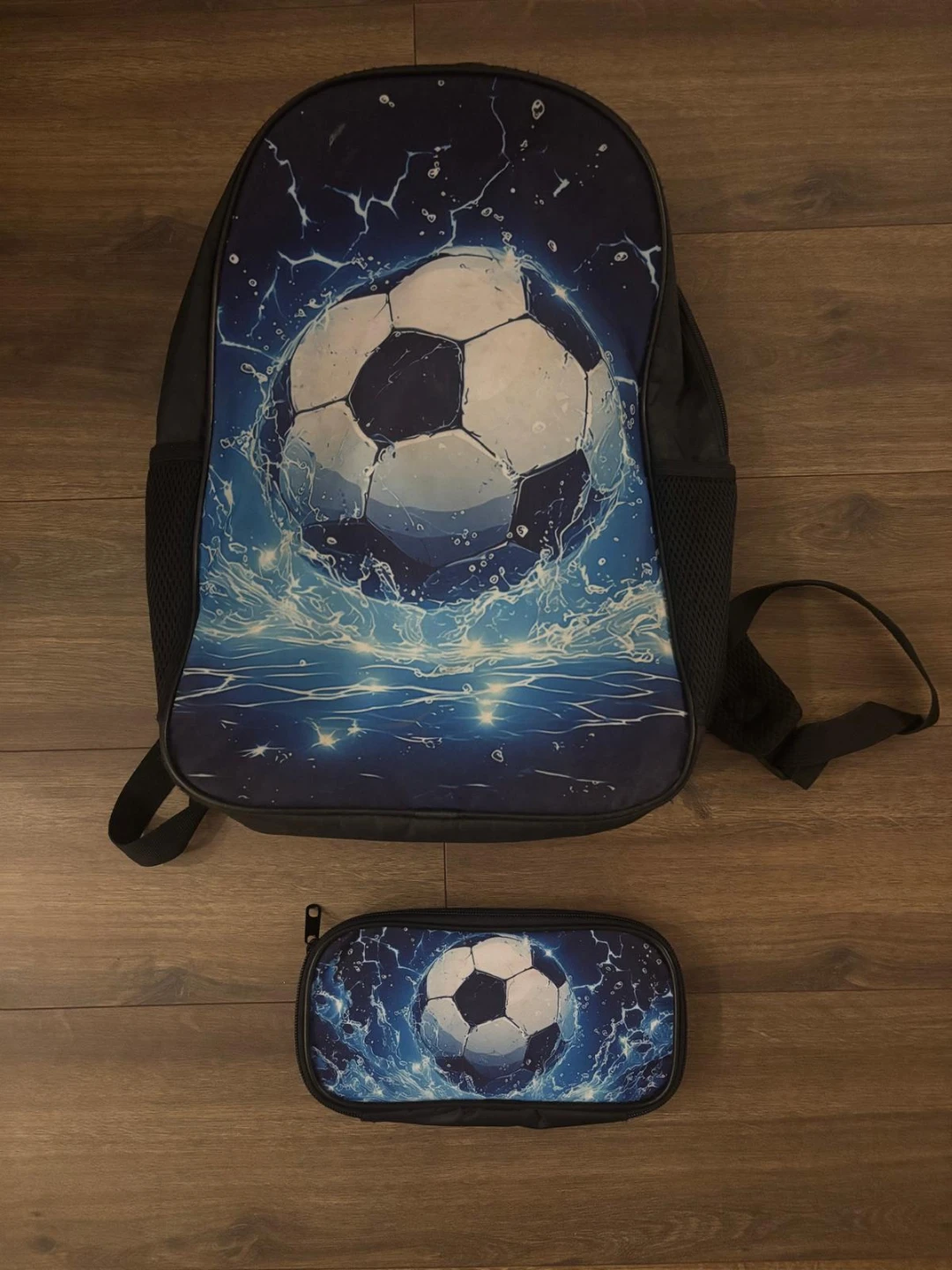 Kids Soccer Backpack and Pencil Case Set