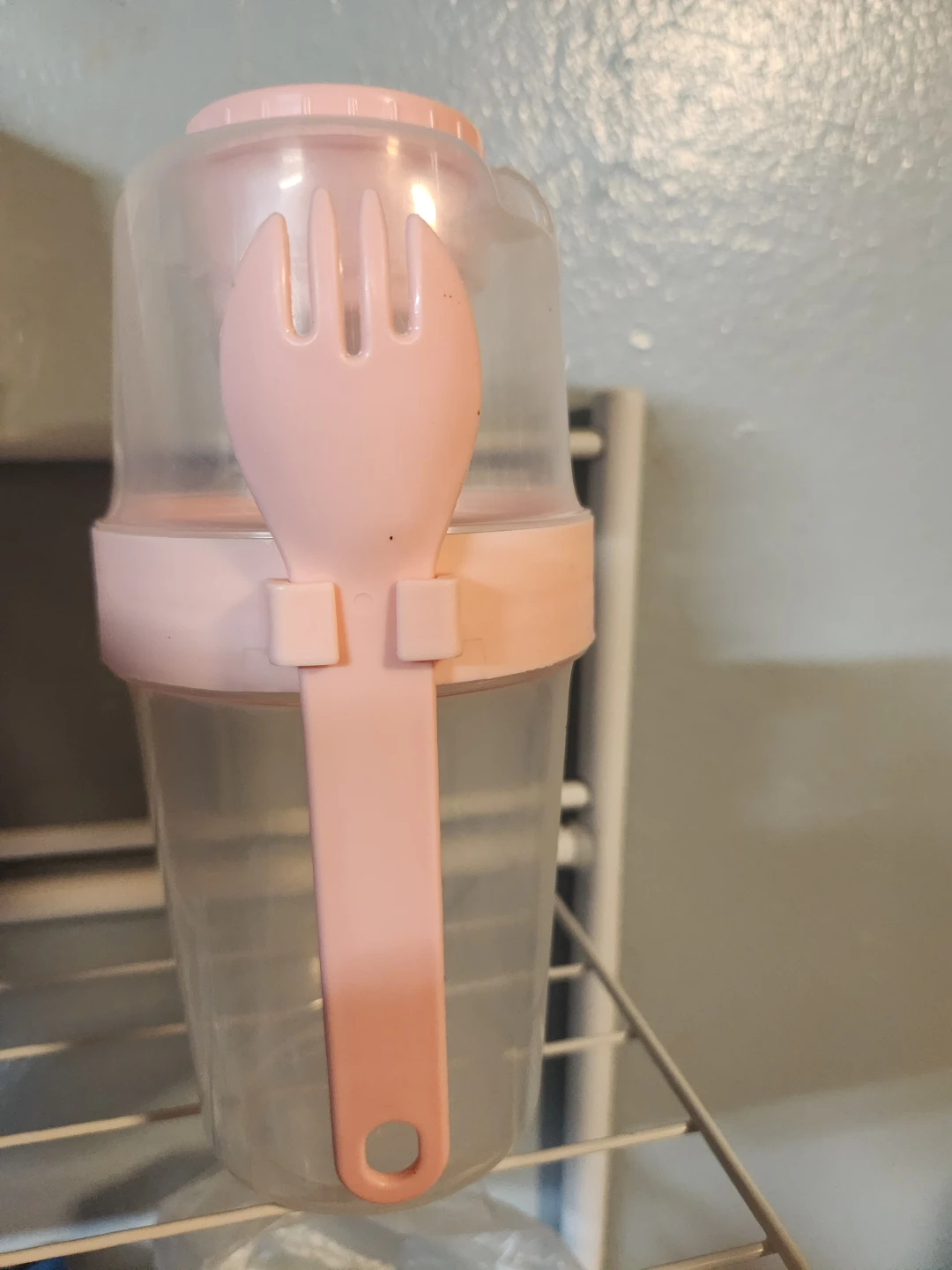 Pink Yogurt Cup with Spoon - photo 2