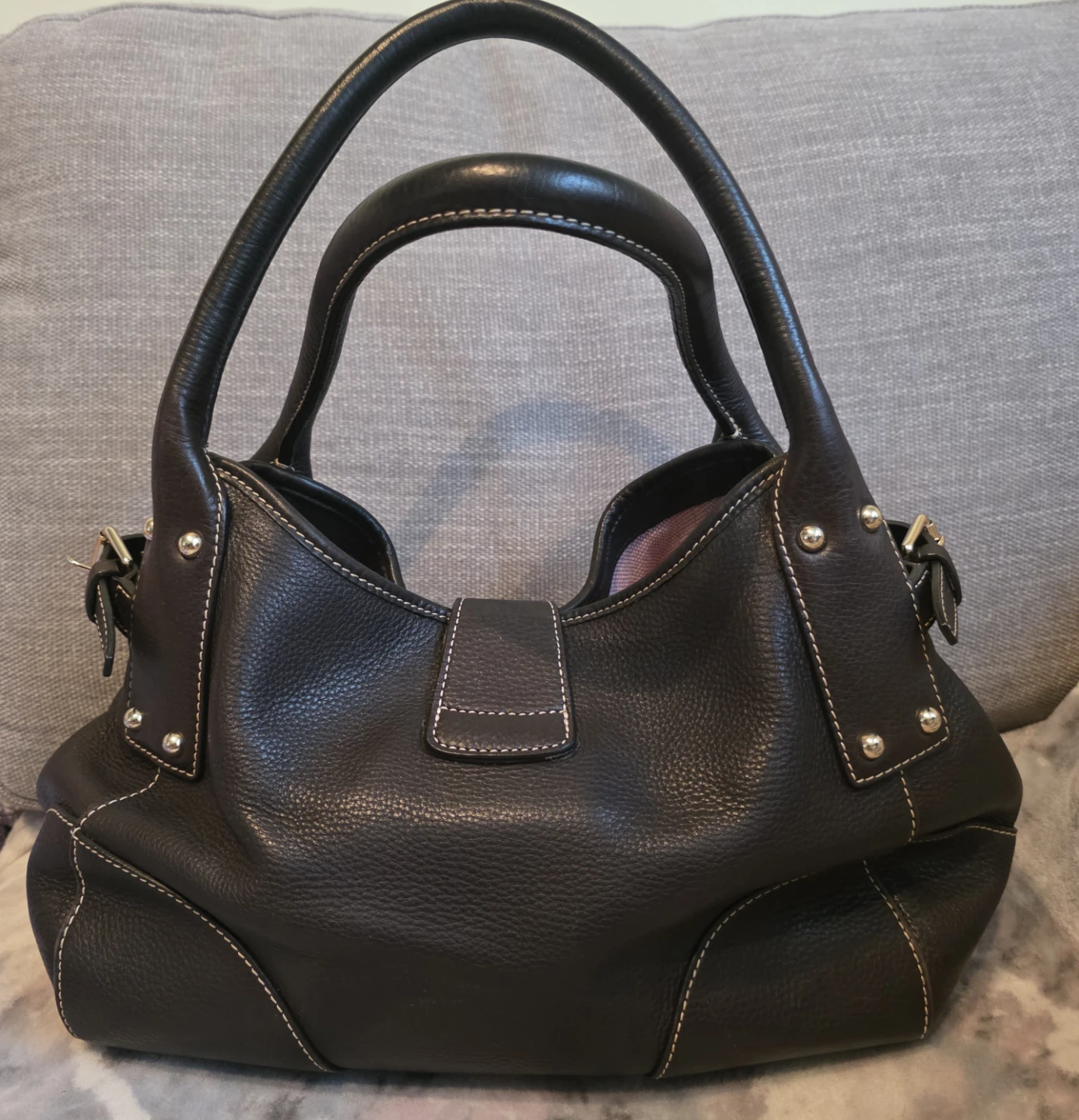 Dooney & Bourke Dark Brown Leather Shoulder Bag - photo 2