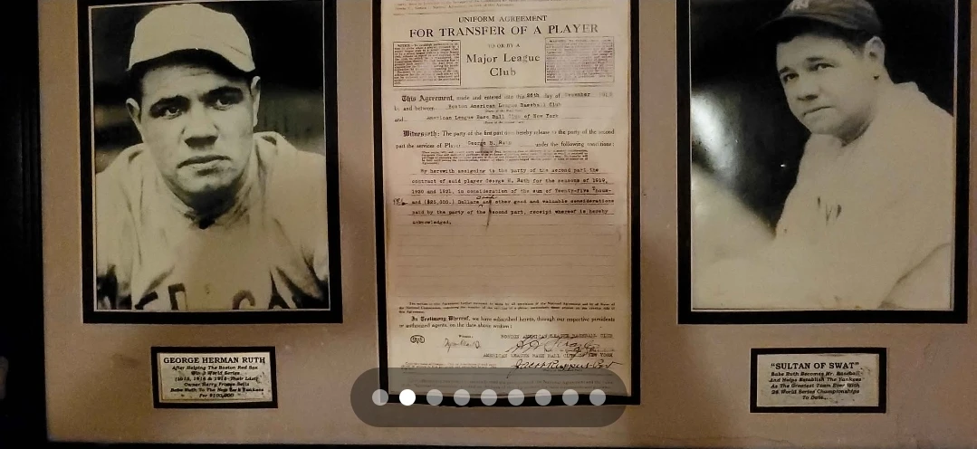 Babe Ruth Baseball Contract Reprint - photo 4