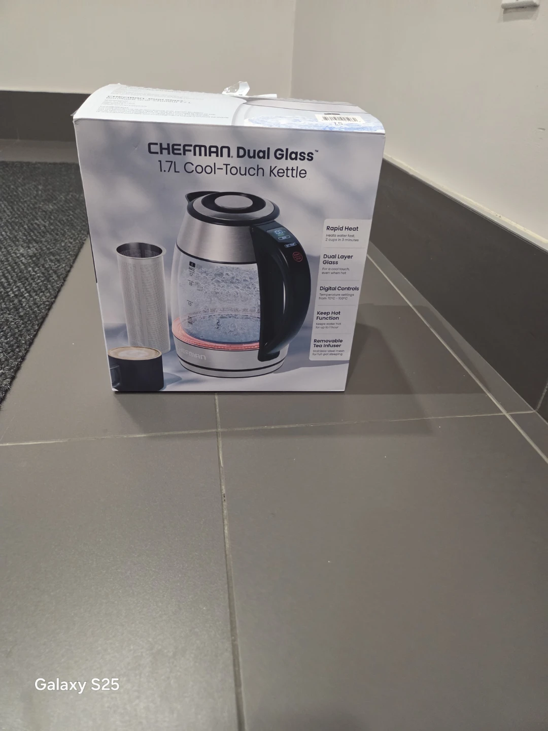 CHEFMAN Dual Glass 1.7L Cool-Touch Kettle - photo 5
