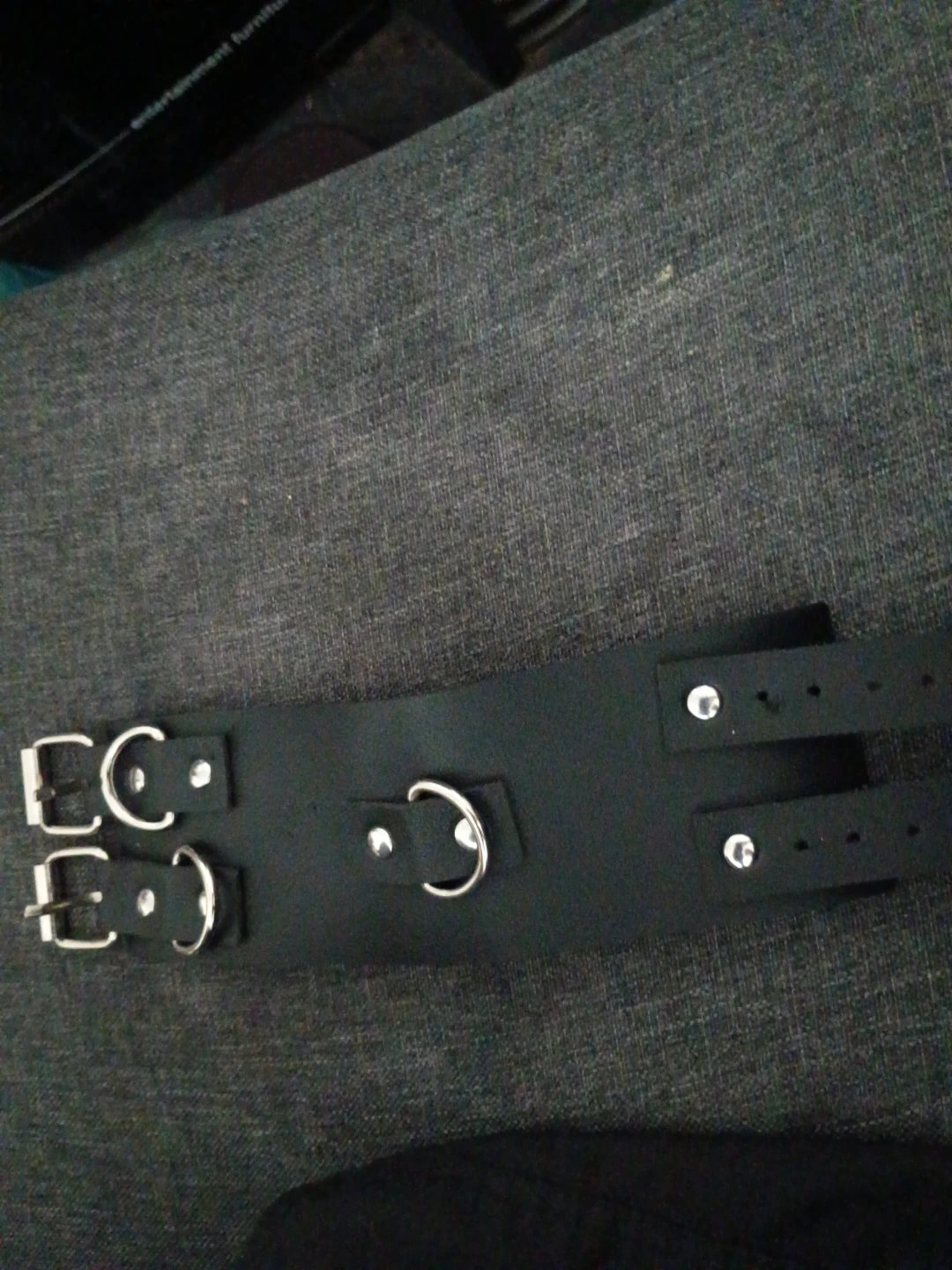 Black Buckle Cuff Bracelet - photo 2