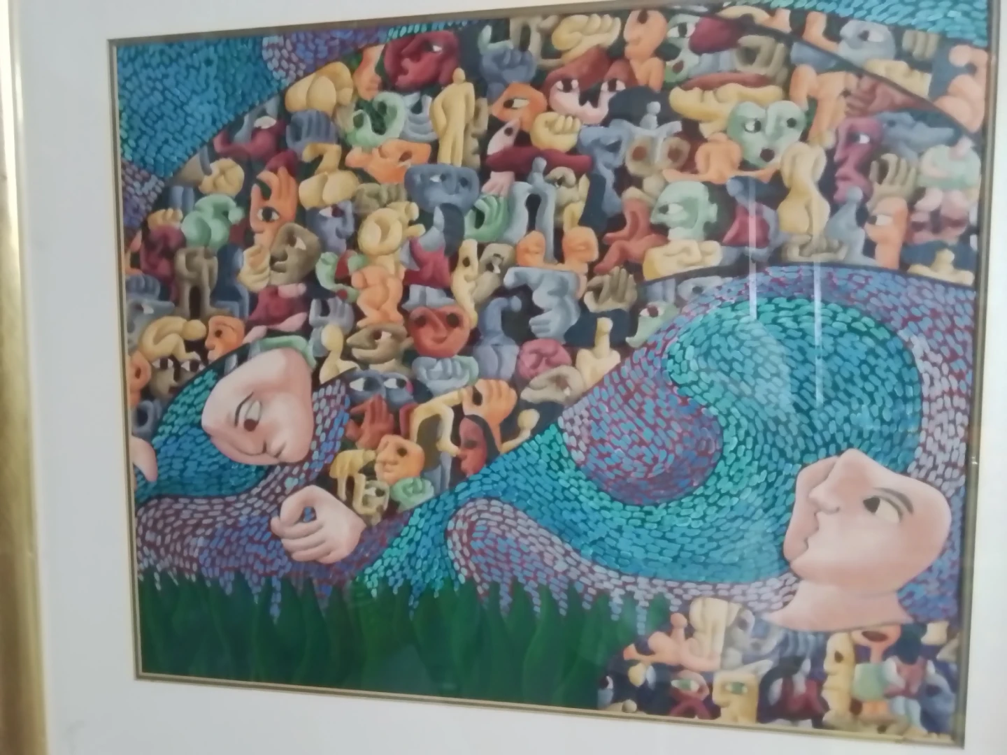 Oil on Canvas – En el aire (Manifestación 156) by Gámez - photo 3