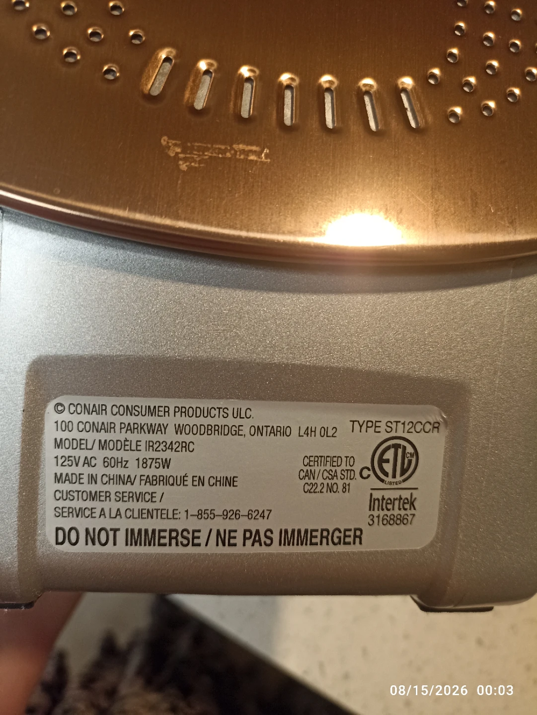 Conair Steam Iron - photo 5