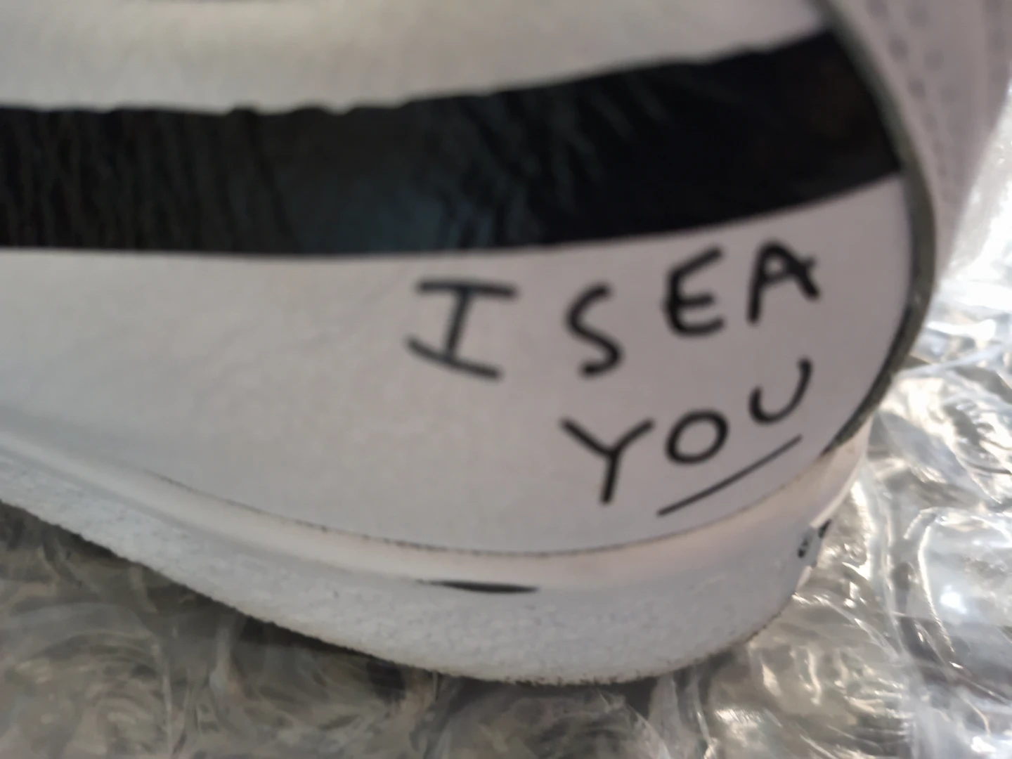 Puma White Leather Sneakers with Custom Art - photo 5