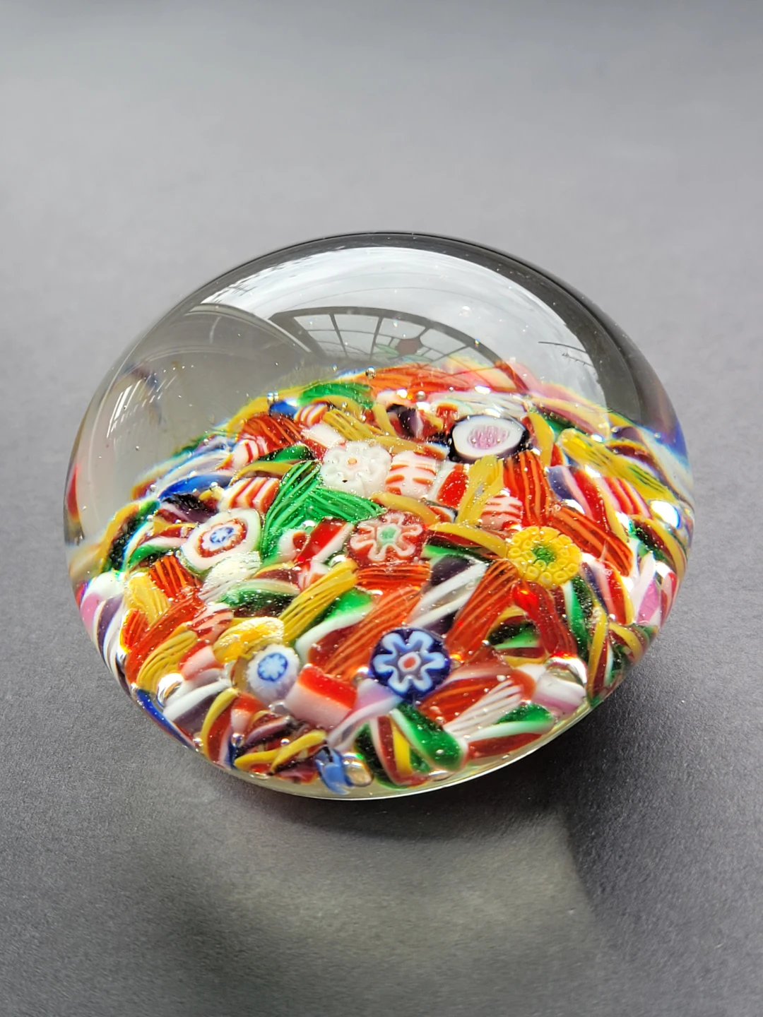 Murano Glass Paperweight with Millefiori Canes - photo 3