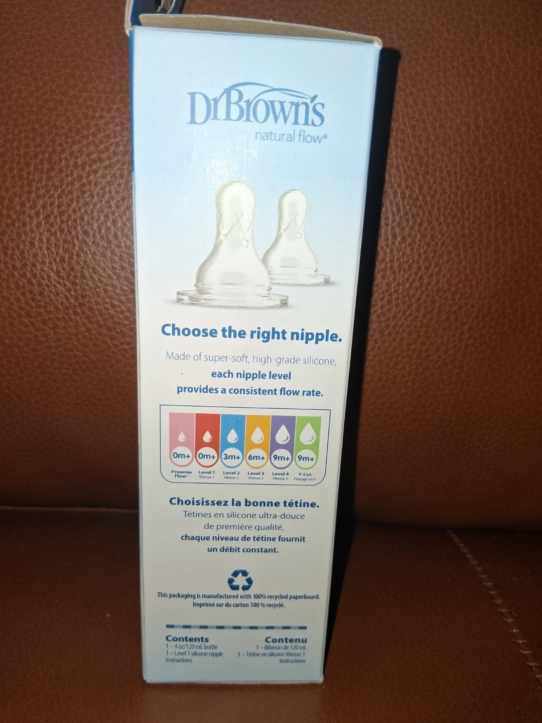 Dr. Brown's Anti-Colic Options+ Baby Bottle (4 oz / 120 mL) - photo 2