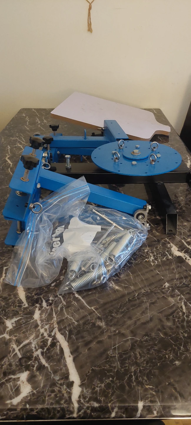 Blue Screen Printing Press Machine