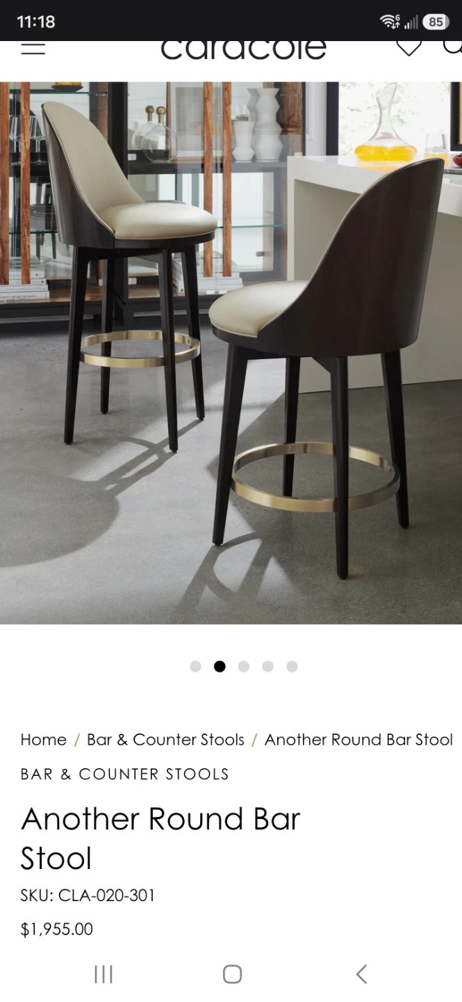 CARACOLE original bar stools
