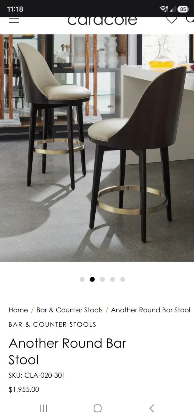 CARACOLE original bar stools
