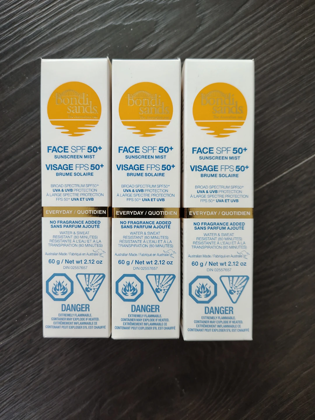 New! Bondi Sands SPF 50+ Everyday Sunscreen Face Mists (60g) - photo 2