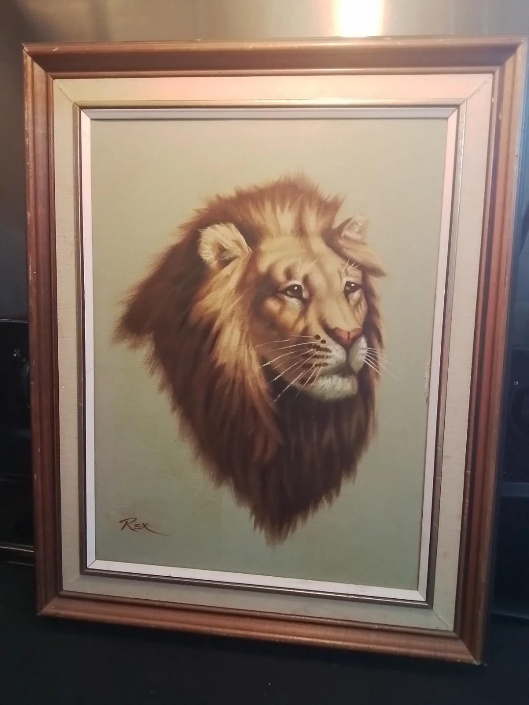 Vintage 1970s/80s Male Lion Portrait - photo 2