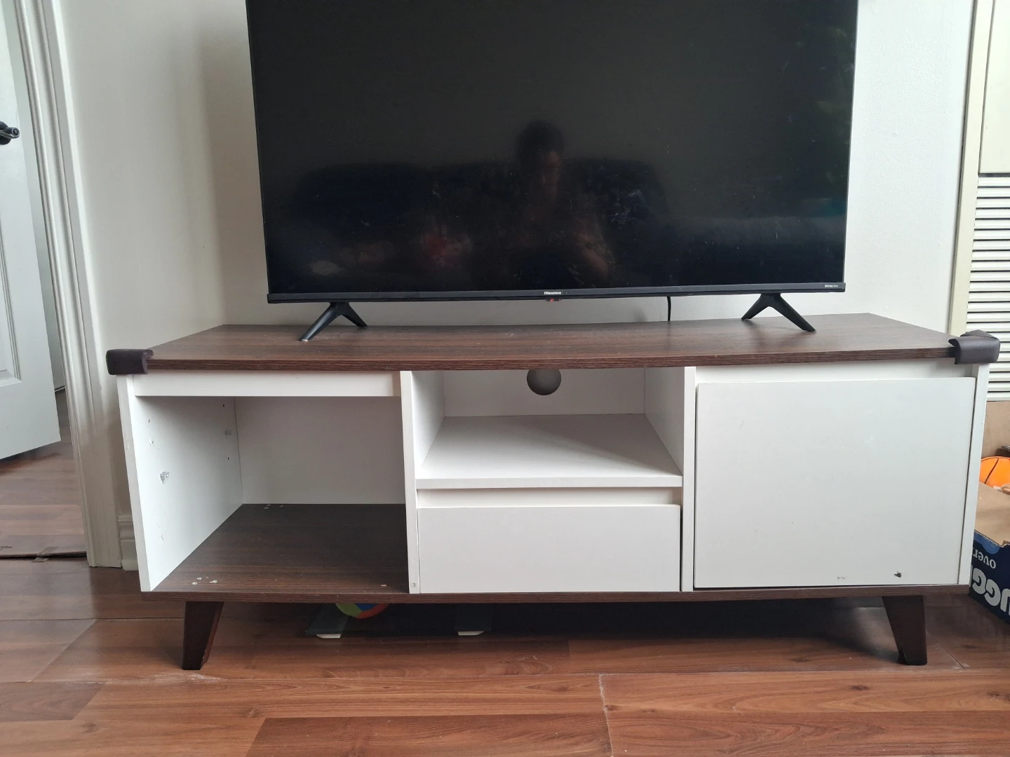 TV Stand with Cabinet and Shelves