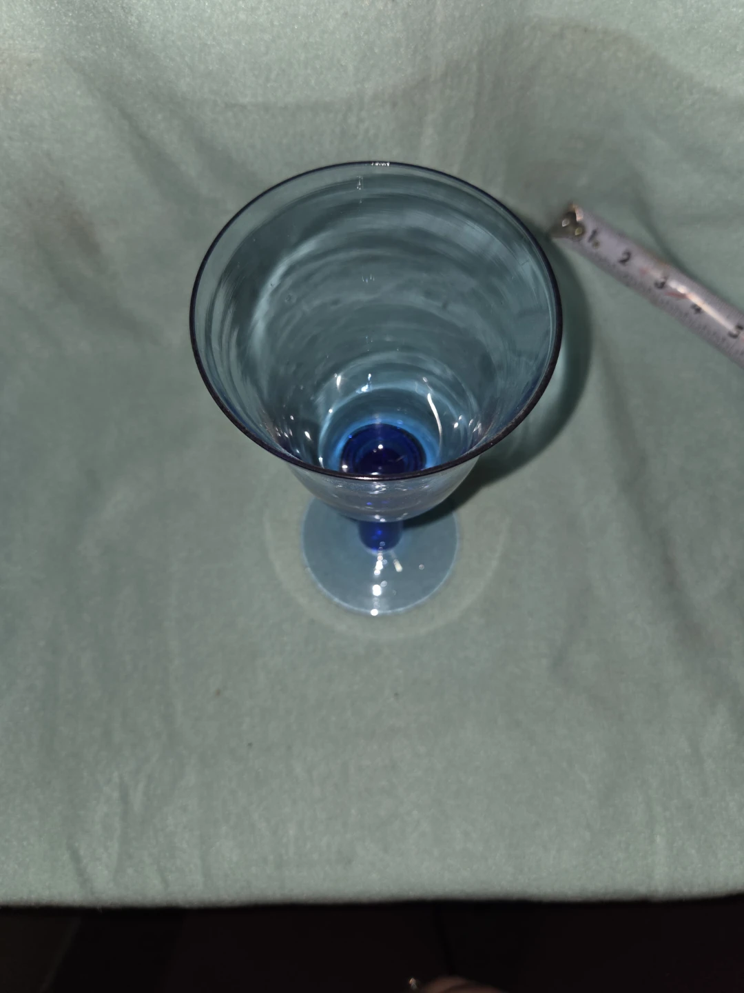 Blue Glass Goblet - photo 2