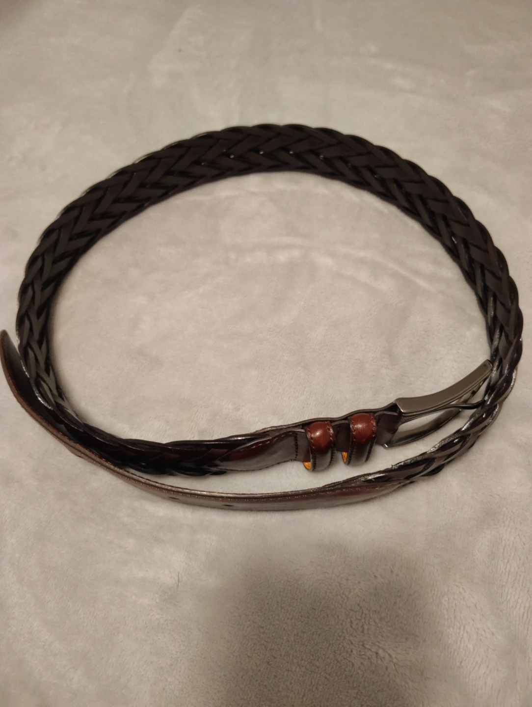 MAGNANNI Men’s Leather Belt – Size 34 - photo 5