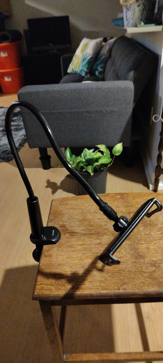 Black Gooseneck Phone Holder with Clamp - photo 2