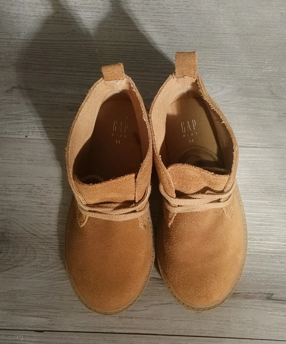 GAP Kids Chukka Boots - Tan Suede - Size 11 - photo 2