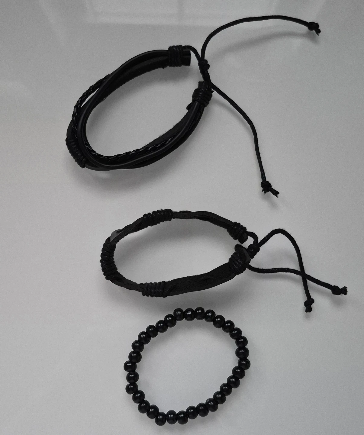 Classic Black Men’s Watch + 3 Bracelets — $10 - photo 4