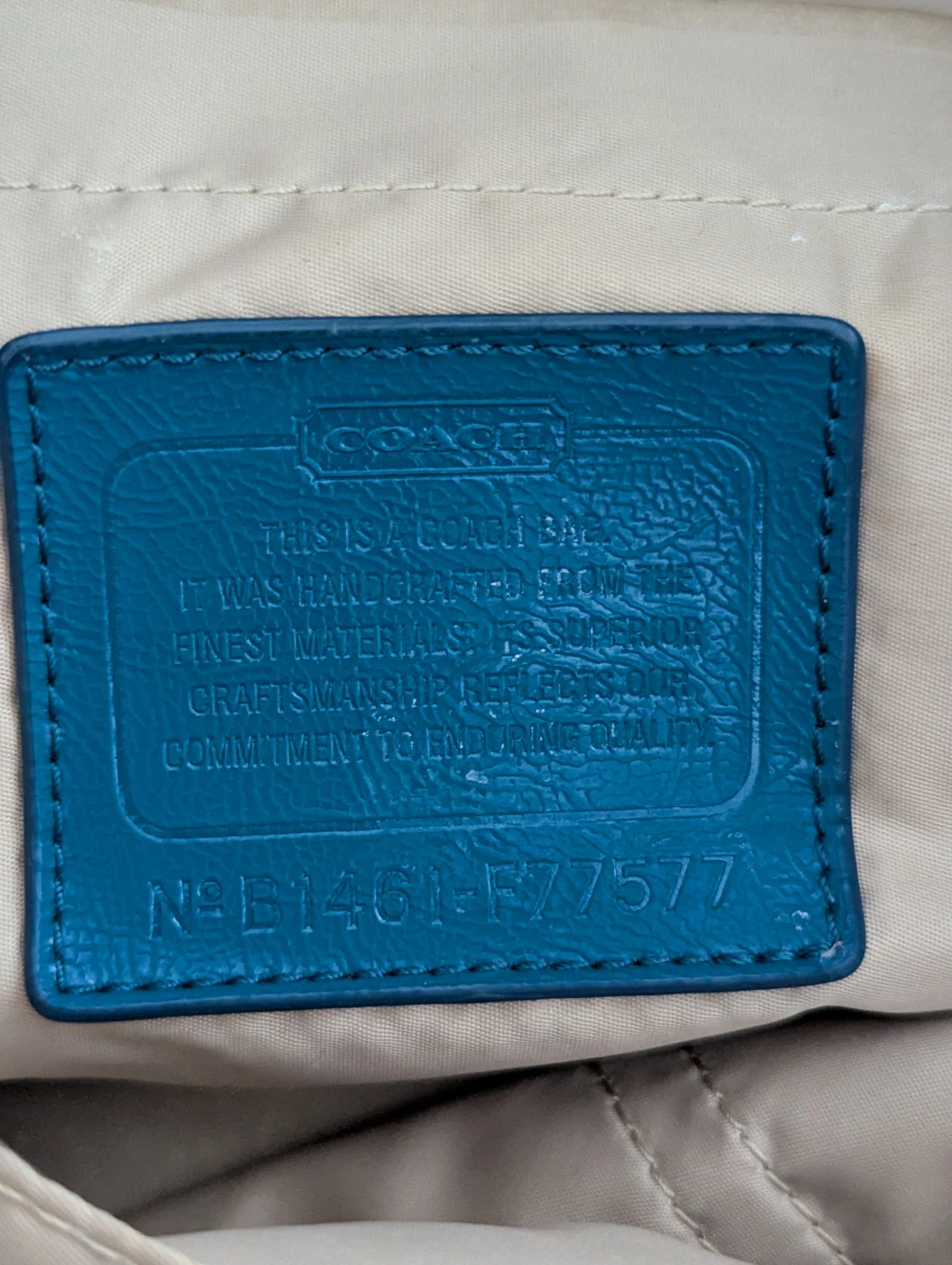 Coach Teal Signature Diaper Bag - photo 5