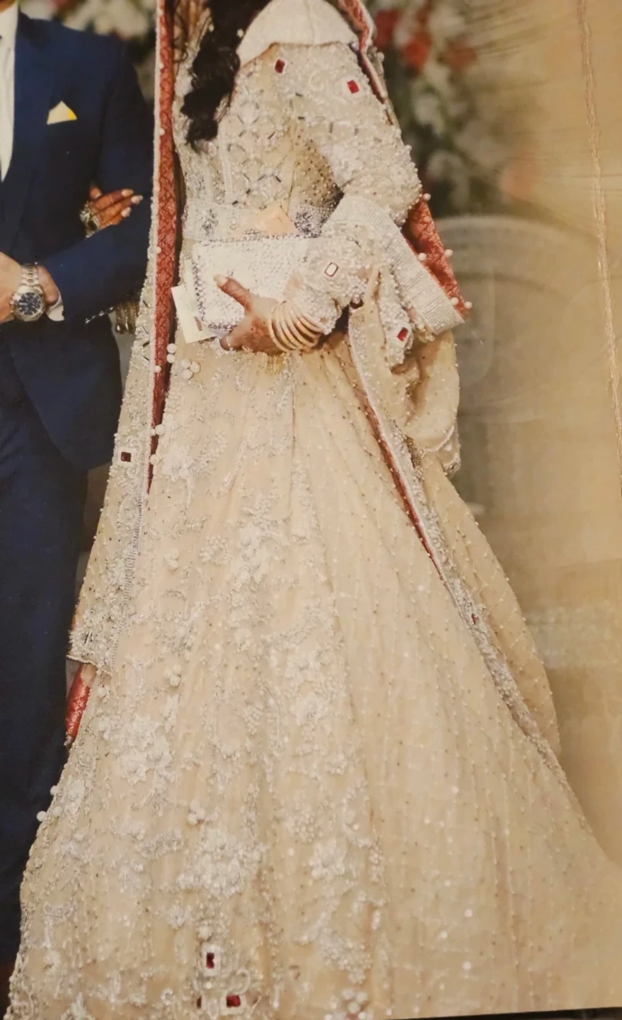 Heavy Wedding dress complete work with dubatta