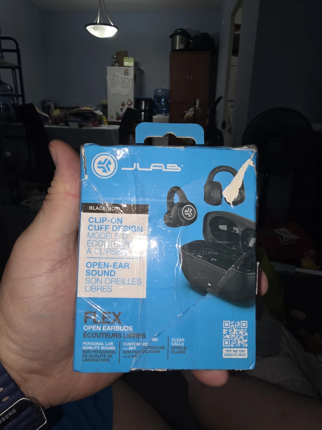 JLab Flex Open Earbuds - Black - photo 3