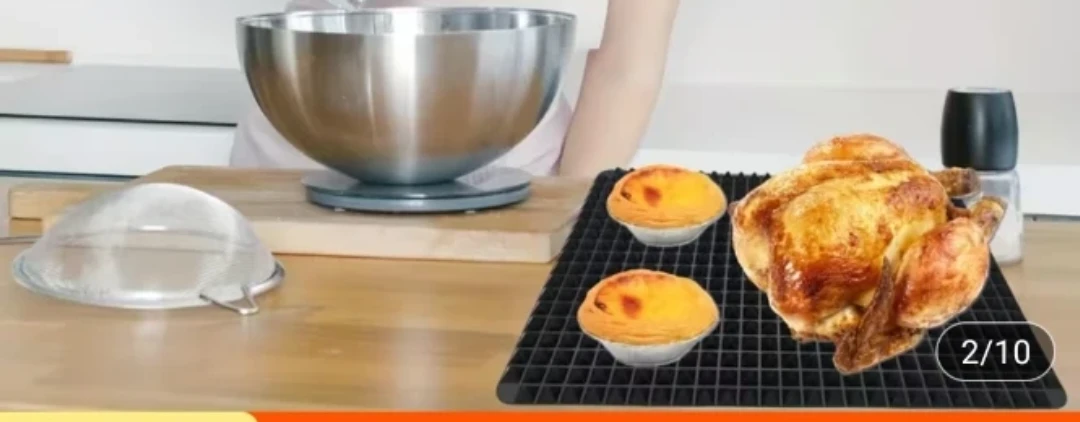 Large Black Silicone Baking Mat