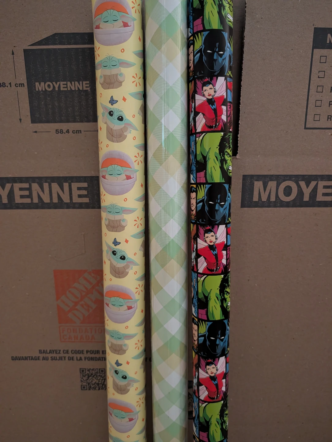 Free - 3 Rolls of Wrapping Paper
