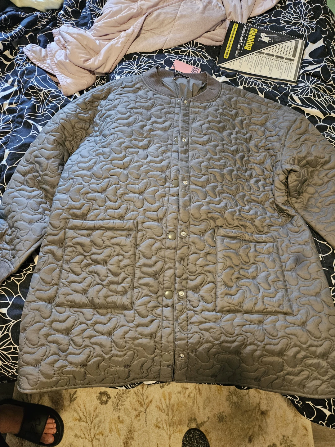 Smash+ Tess Carson Quilted Jacket Magnet Grey XL-2XL