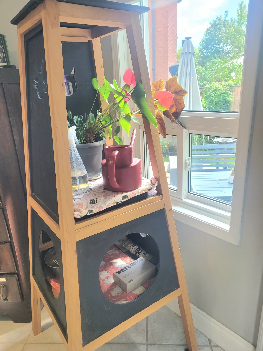 Wooden Cat Tree Tower with Multiple Levels - photo 4