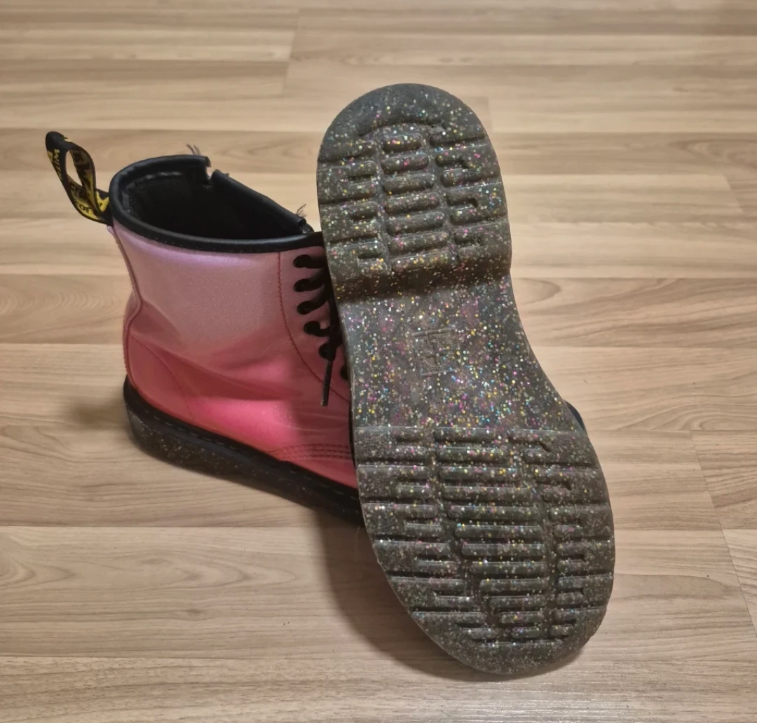Dr. Martens Pink Patent Leather Boots US W5 - photo 2