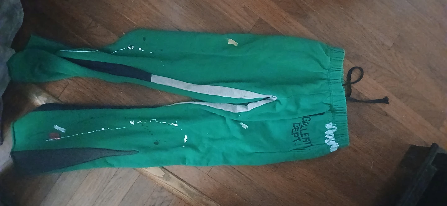 Gallery Dept. Green and Black Sweatpants