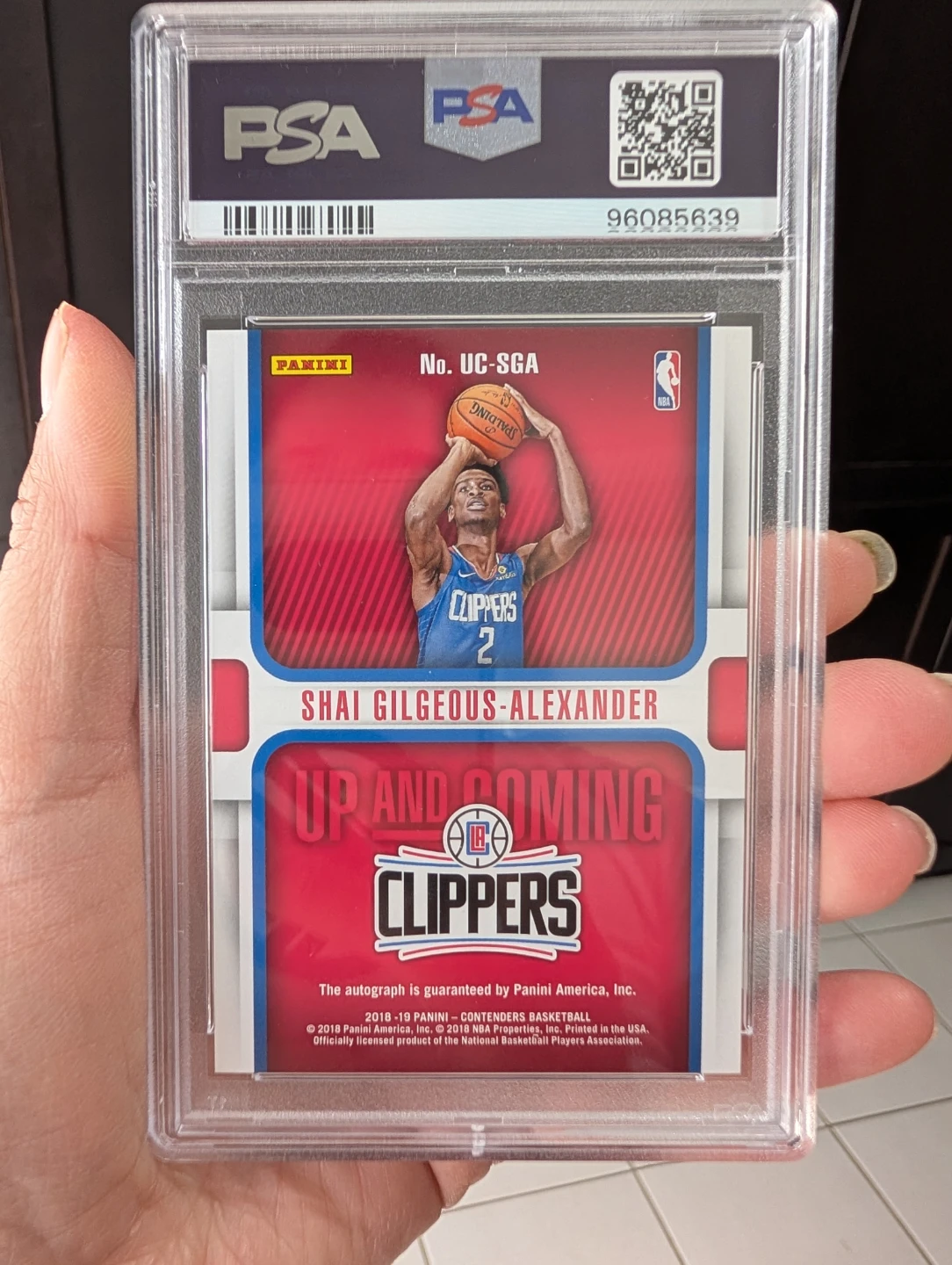 2018 Panini Contenders Shai Gilgeous-Alexander Auto-Bronze Card - photo 2