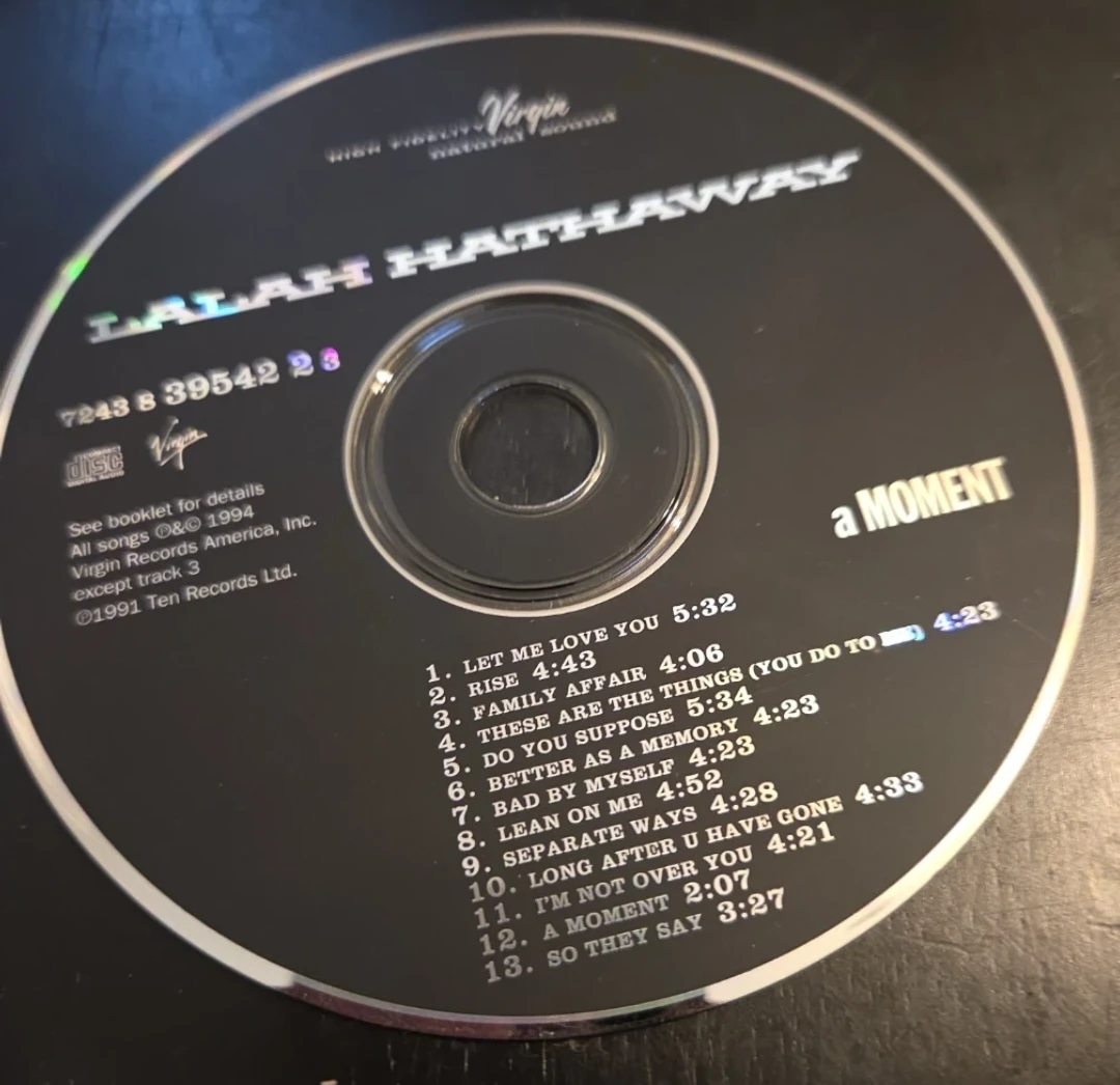 Lalah Hathaway A Moment CD Only 1990s R&B Soul Music Album - photo 4