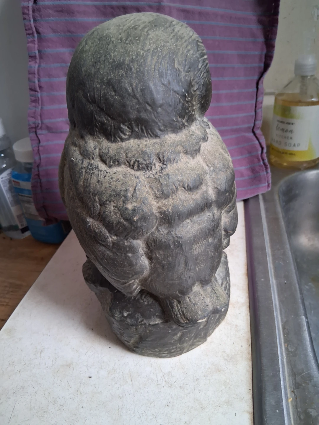 Vintage Stone Owl Figurine - photo 2