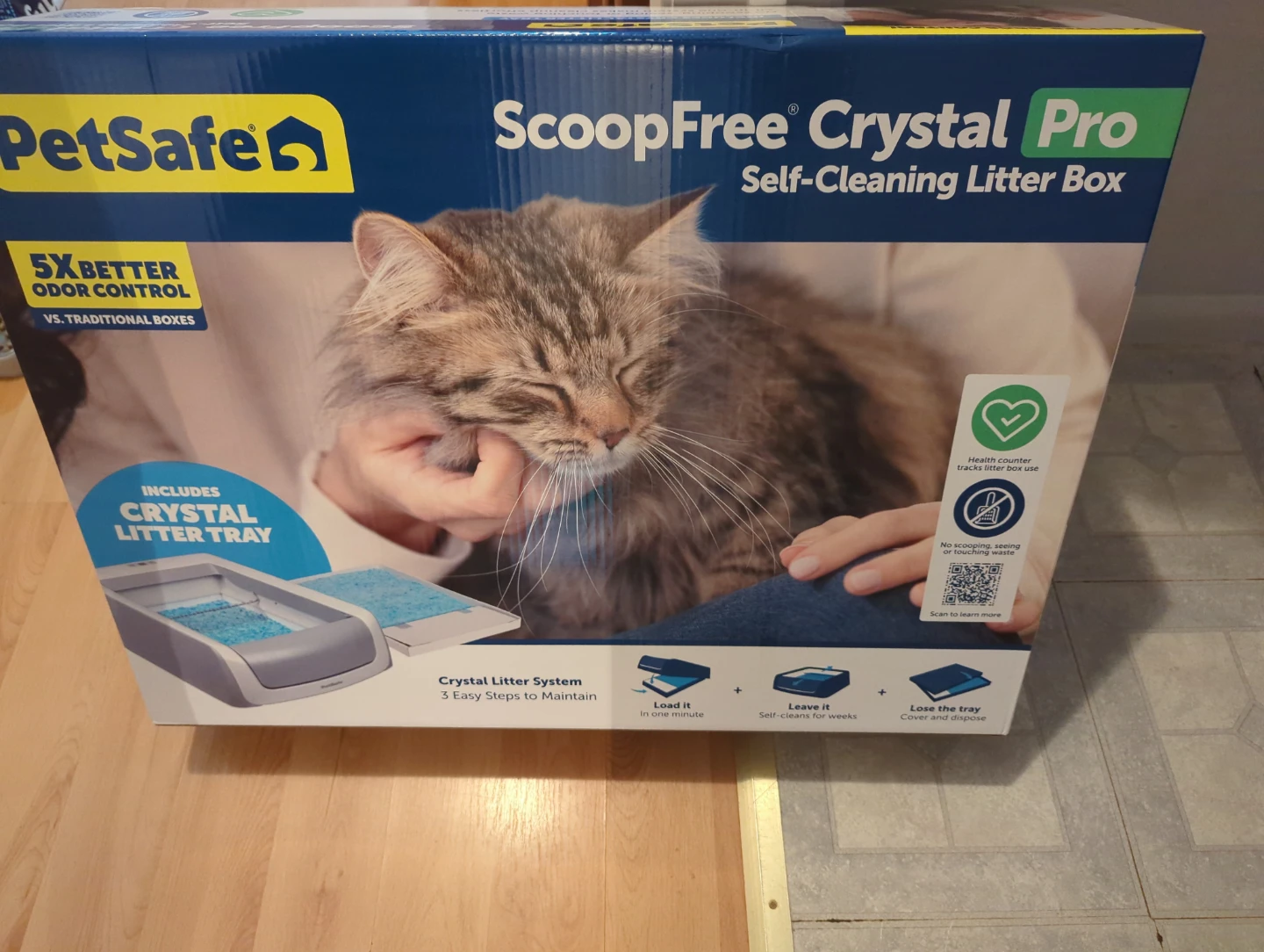 PetSafe ScoopFree Crystal Pro Self-Cleaning Litter Box
