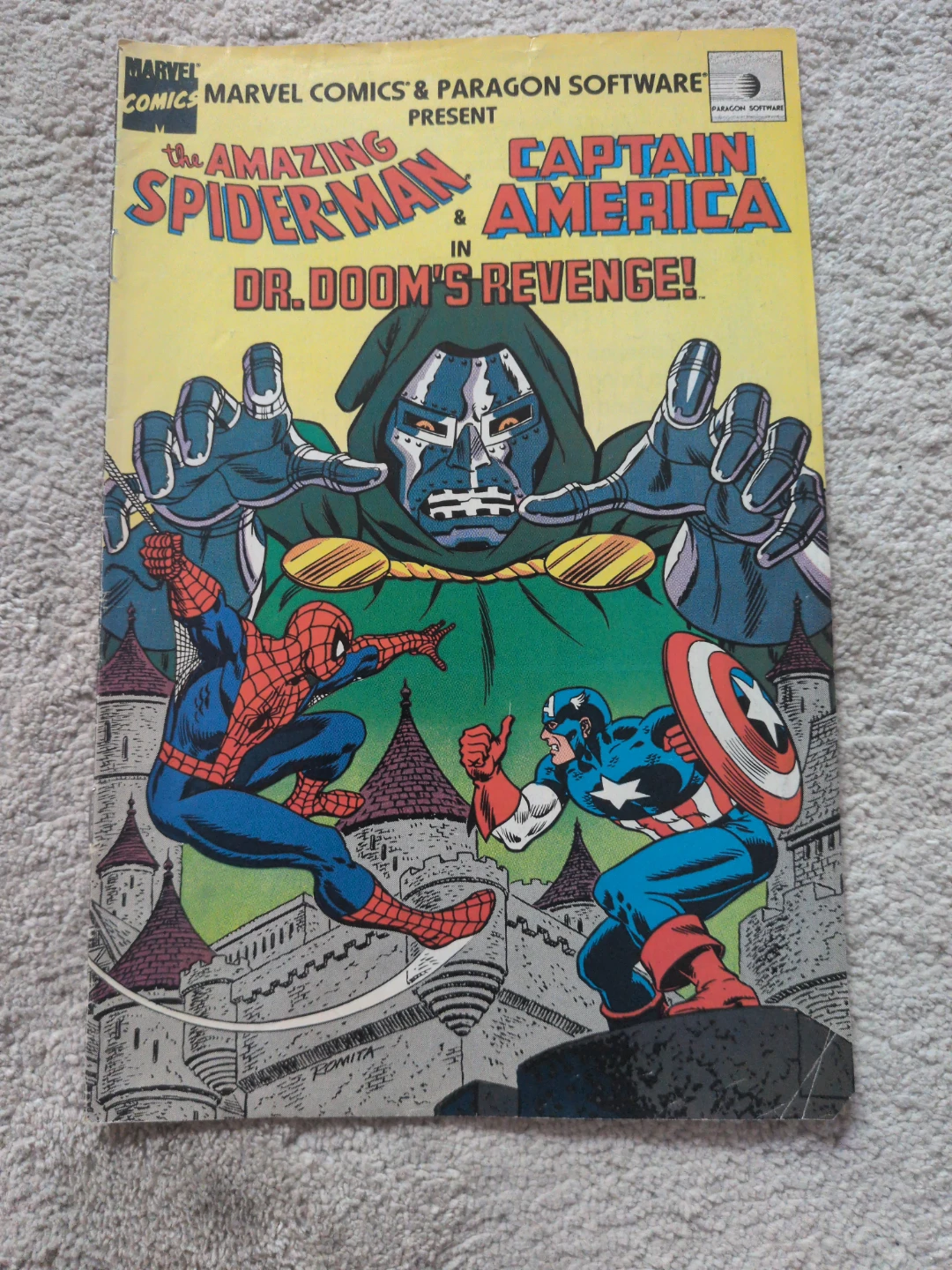 Spider-Man & Captain America in Dr. Doom's Revenge Comic