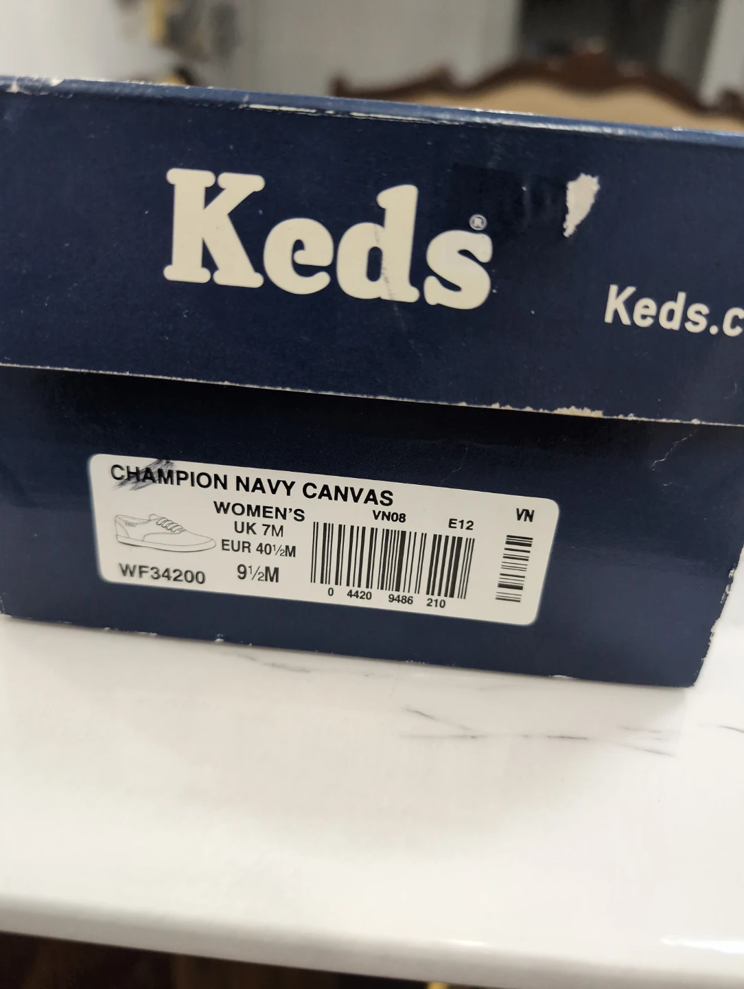 Ladies Keds Champion Navy Canvas Women's Shoes - photo 2