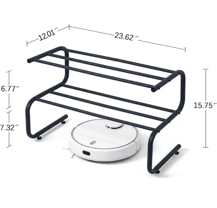 NEW! 24" Black Metal Shoe Rack - photo 2