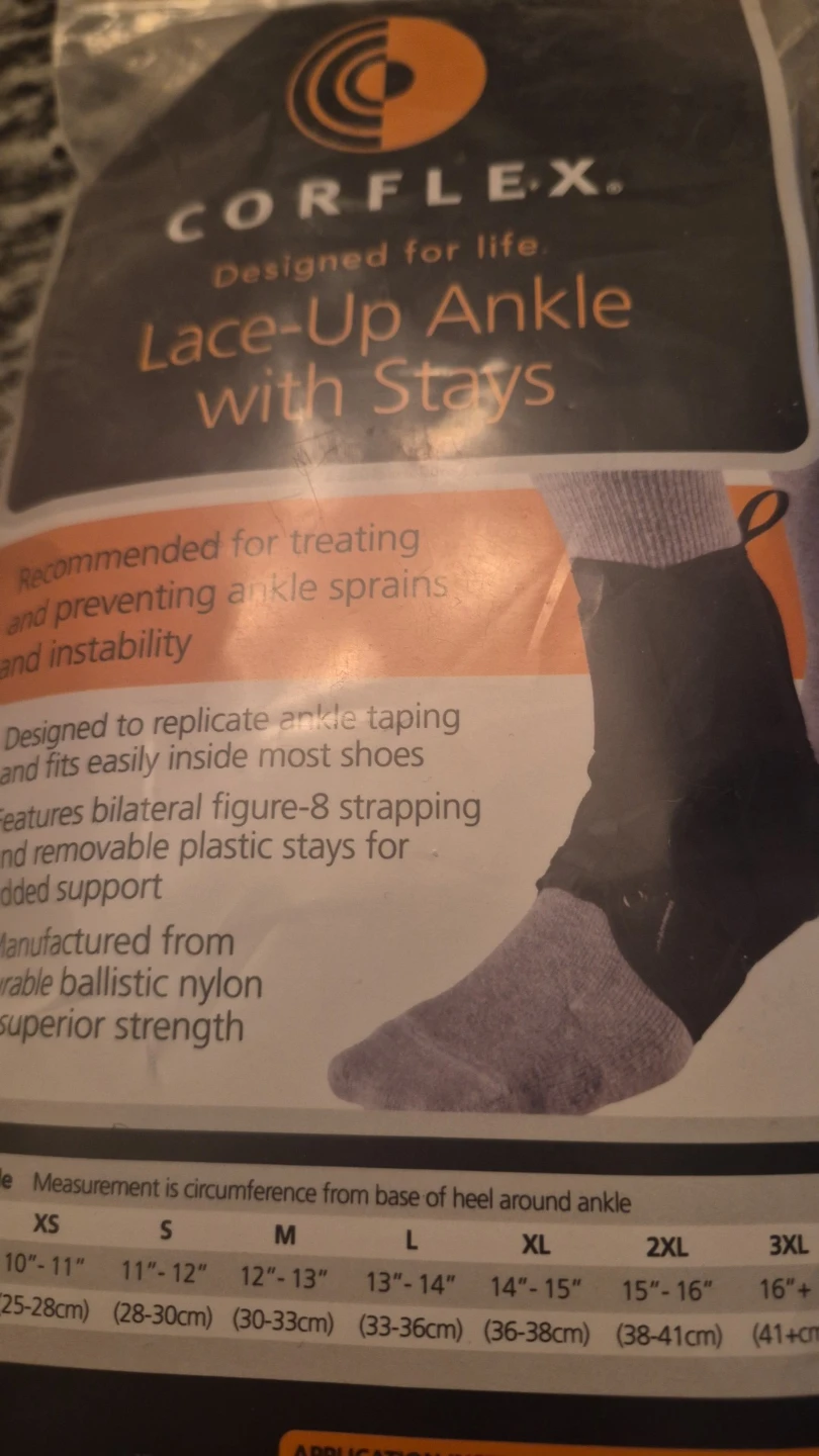 Corflex Lace-Up Ankle Brace with Stays