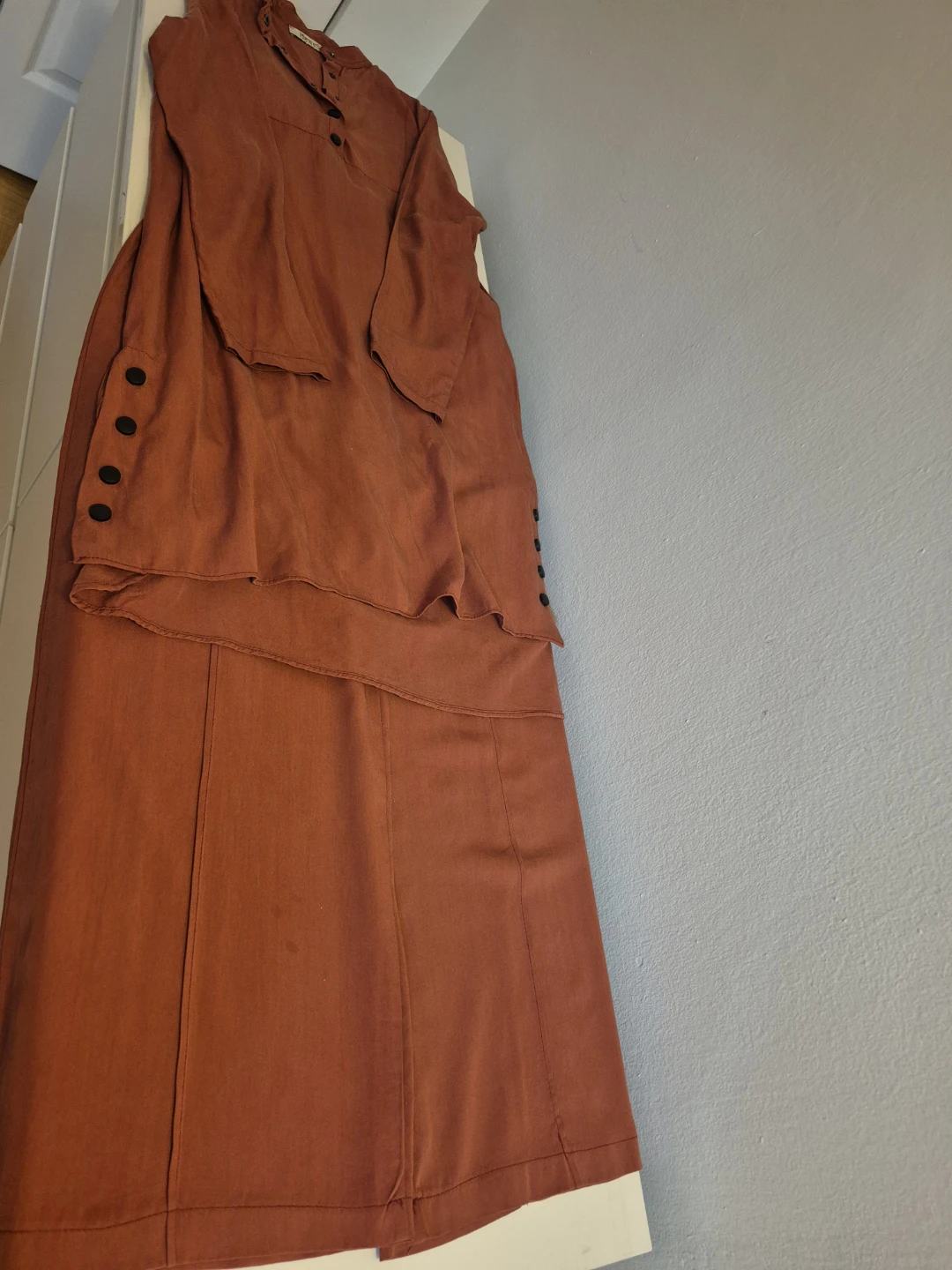 Women's Linen Blend Pants - Terracotta - photo 4