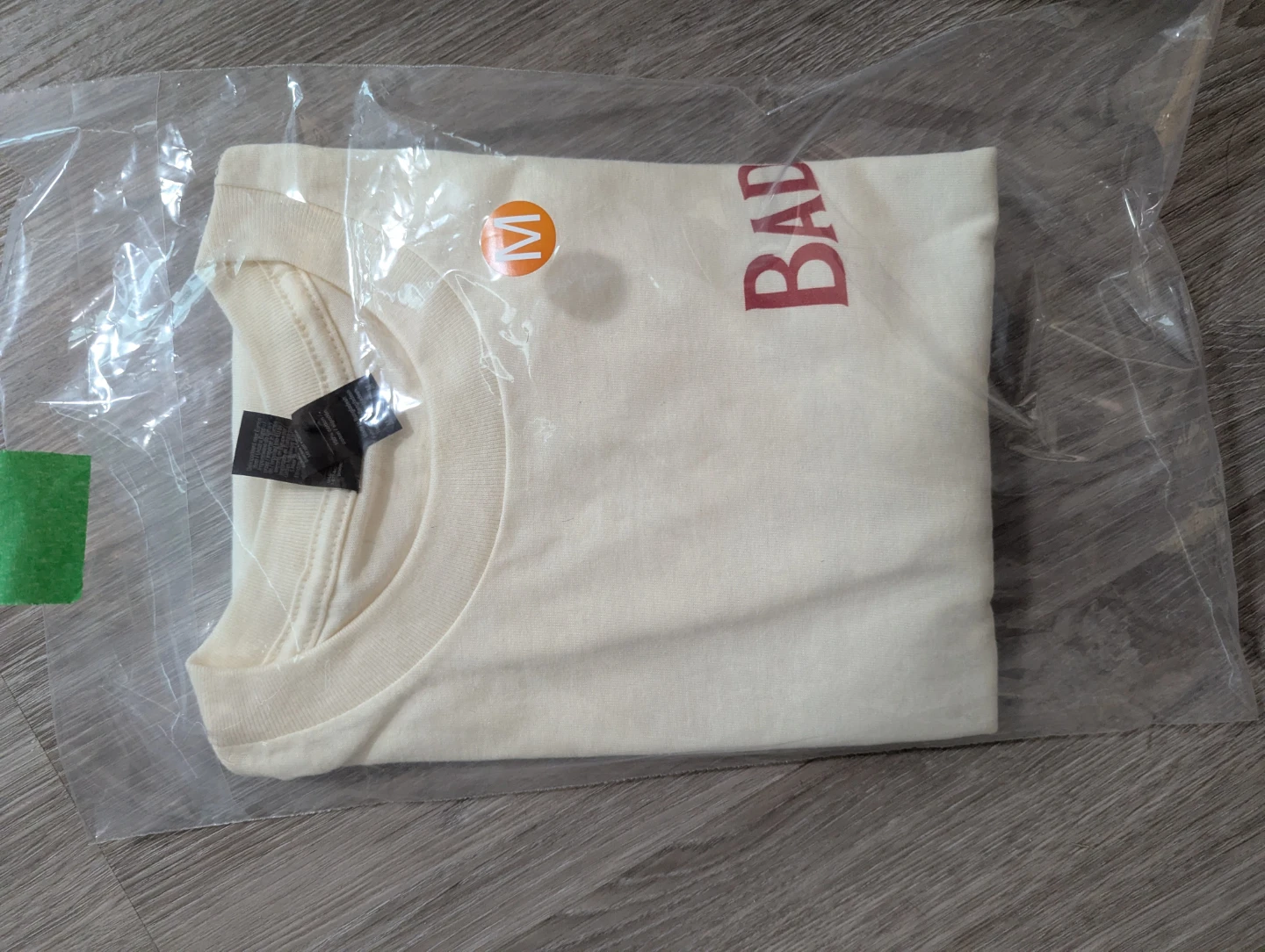 Cream T-Shirt Size M