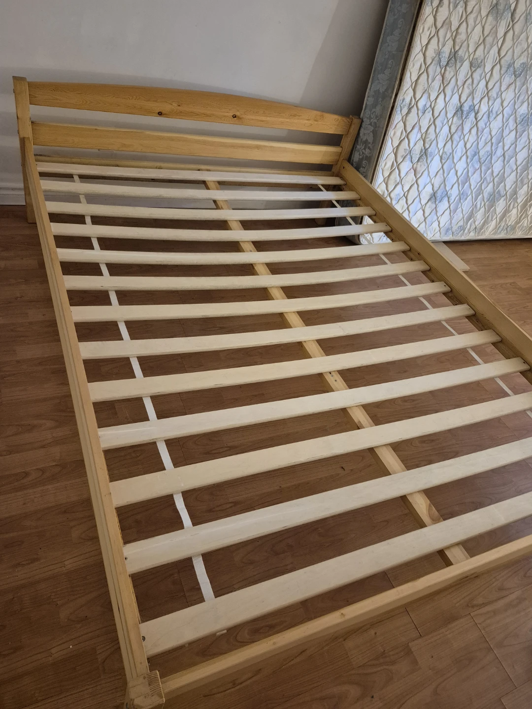 Wooden Bed Frame and nice mattresspp - photo 3