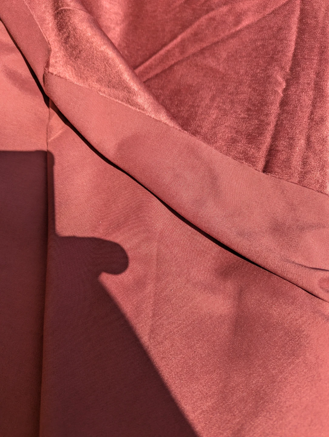 10 Meters Rust Coloured Fabric - photo 2