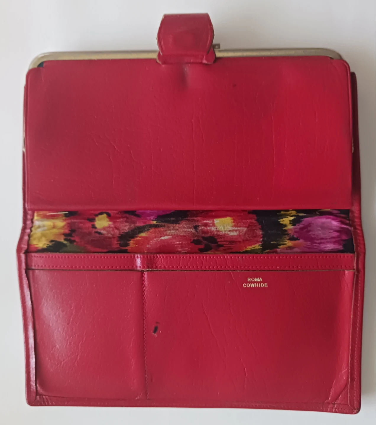 Red Roma Cowhide Wallet with Ladybug Accent - photo 2