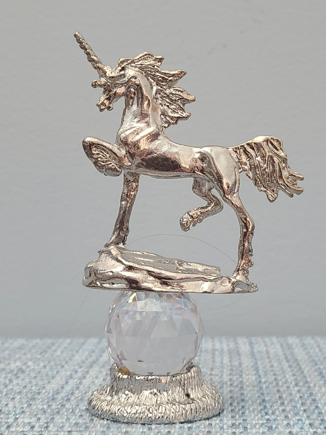 Unicorn Figurine on Crystal