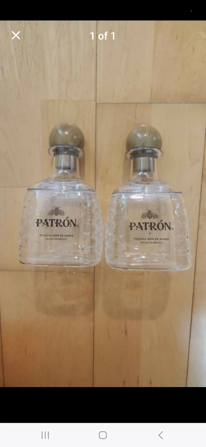 Patron Tequila Mixing Plastic Bottles