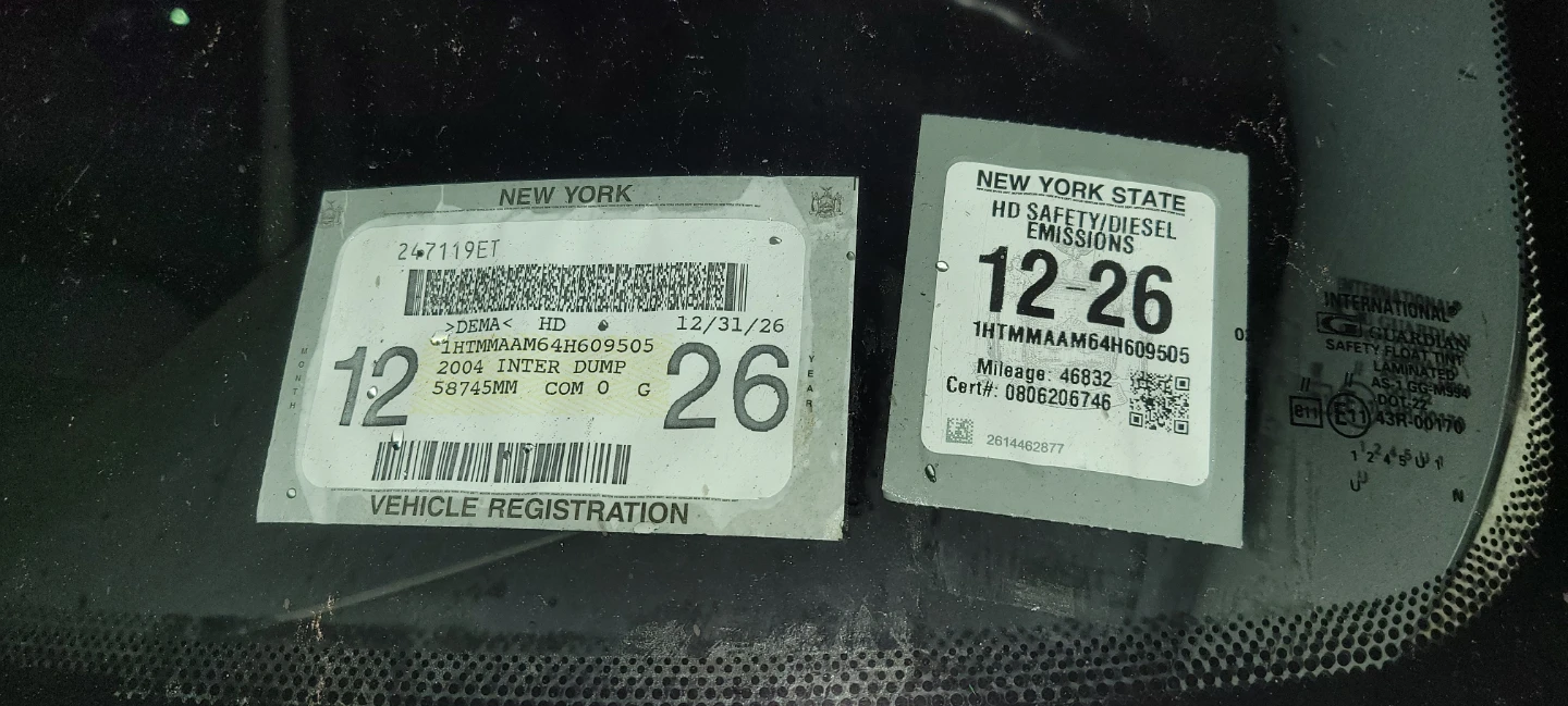 International Truck Vehicle & manual  Emissions